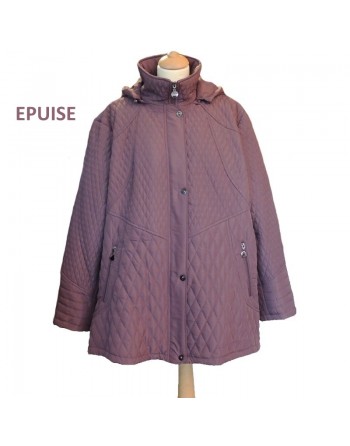 Veste matelassée mauve