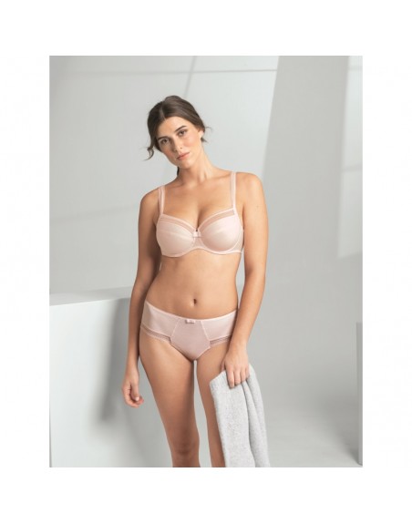 Soutien Gorge Armature Rose Poudré Femme Grande Taille, 115 à 120